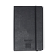 aerial view a black moleskine(r) hard cover ruled pocket notebook, image 1 of 6