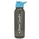 a transparent smoke bottle & cyan lid the outdoorsman - 24 oz tritan(tm) bottle with drink thru lid