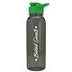 a transparent smoke bottle & green lid the outdoorsman - 24 oz tritan(tm) bottle with drink thru lid