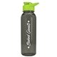 a transparent smoke bottle & lime green lid the outdoorsman - 24 oz tritan(tm) bottle with drink thru lid