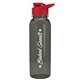 a transparent smoke bottle & red lid the outdoorsman - 24 oz tritan(tm) bottle with drink thru lid