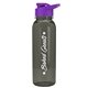 a transparent smoke bottle & violet lid the outdoorsman - 24 oz tritan(tm) bottle with drink thru lid