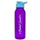 a transparent violet bottle & cyan lid the outdoorsman - 24 oz tritan(tm) bottle with drink thru lid