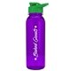 a transparent violet bottle & green lid the outdoorsman - 24 oz tritan(tm) bottle with drink thru lid
