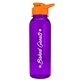 a transparent violet bottle & orange lid the outdoorsman - 24 oz tritan(tm) bottle with drink thru lid