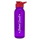 a transparent violet bottle & red lid the outdoorsman - 24 oz tritan(tm) bottle with drink thru lid