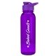aerial view a transparent violet bottle & violet lid the outdoorsman - 24 oz tritan(tm) bottle with drink thru lid, image 1 of 2