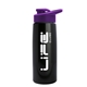 a metallic black bottle & violet lid flair tritan(r) metallike bottle with drink - thru lid - 26 oz