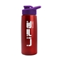 a metallic red bottle & violet lid flair tritan(r) metallike bottle with drink - thru lid - 26 oz