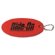 aerial view a red floater key chain, image 1 of 2