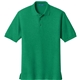 aerial view a kelly green port authority silk touch polo shirt, image 1 of 5
