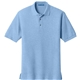 aerial view a light blue port authority silk touch polo shirt, image 1 of 5
