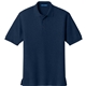 aerial view a navy port authority silk touch polo shirt, image 1 of 5