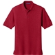 aerial view a red port authority silk touch polo shirt, image 1 of 5