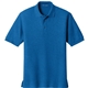 aerial view a strong blue port authority silk touch polo shirt, image 1 of 5