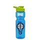 a blue bottle & lime green lid champion - 28 oz transparent bottle with drink thru lid