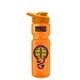 a orange bottle & orange lid champion - 28 oz transparent bottle with drink thru lid