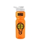 a orange bottle & white lid champion - 28 oz transparent bottle with drink thru lid