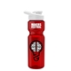 a red bottle & white lid champion - 28 oz transparent bottle with drink thru lid