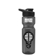 a smoke bottle & black lid champion - 28 oz transparent bottle with drink thru lid