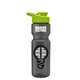 a smoke bottle & lime green lid champion - 28 oz transparent bottle with drink thru lid
