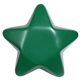 aerial view a green polyurethane star shaped stress ball, image 1 of 2