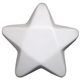 aerial view a white polyurethane star shaped stress ball, image 1 of 2