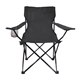 aerial view a black big lounger folding chair, image 1 of 2