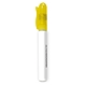 aerial view a translucent yellow pocket sprayer hand sanitizer 0.33 oz, image 1 of 2