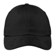 aerial view a black port authority brushed twill cap - hat, image 1 of 3