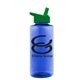 a blue bottle & green lid the mountaineer - 36 oz tritan(tm) bottle with flip straw lid
