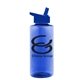 a blue bottle & blue lid the mountaineer - 36 oz tritan(tm) bottle with flip straw lid