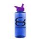 a blue bottle & violet lid the mountaineer - 36 oz tritan(tm) bottle with flip straw lid