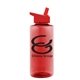aerial view a red bottle & red lid the mountaineer - 36 oz tritan(tm) bottle with flip straw lid, image 1 of 2