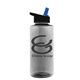 a smoke bottle & black w/ blue spout lid the mountaineer - 36 oz tritan(tm) bottle with flip straw lid