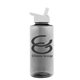 a smoke bottle & white lid the mountaineer - 36 oz tritan(tm) bottle with flip straw lid