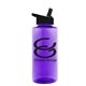 a violet bottle & black lid the mountaineer - 36 oz tritan(tm) bottle with flip straw lid