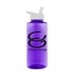 a violet bottle & white lid the mountaineer - 36 oz tritan(tm) bottle with flip straw lid