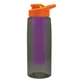 a smoke bottle & orange lid & violet infuser the flair - 26 oz transparent tritan(tm) bottle with drink thru lid and large infuser