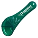 aerial view a translucent green 5- in - one measuring spoon, image 1 of 2