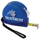 aerial view a translucent blue 10 blue translucent tape measure, image 1 of 2