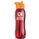 a red bottle & orange lid & red accent collar slim grip - 25 oz tritan(tm) bottle with flip straw lid and accent collar