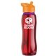 a red bottle & orange lid & violet accent collar slim grip - 25 oz tritan(tm) bottle with flip straw lid and accent collar