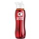 a red bottle & white lid & orange accent collar slim grip - 25 oz tritan(tm) bottle with flip straw lid and accent collar