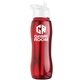 a red bottle & white lid & red accent collar slim grip - 25 oz tritan(tm) bottle with flip straw lid and accent collar