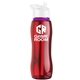a red bottle & white lid & violet accent collar slim grip - 25 oz tritan(tm) bottle with flip straw lid and accent collar
