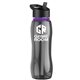 a smoke bottle & black lid & violet accent collar slim grip - 25 oz tritan(tm) bottle with flip straw lid and accent collar