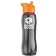 a smoke bottle & orange lid & red accent collar slim grip - 25 oz tritan(tm) bottle with flip straw lid and accent collar