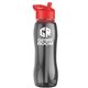 a smoke bottle & red lid & red accent collar slim grip - 25 oz tritan(tm) bottle with flip straw lid and accent collar