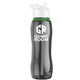 a smoke bottle & white lid & green accent collar slim grip - 25 oz tritan(tm) bottle with flip straw lid and accent collar